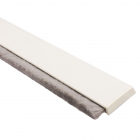Selbstklebende Türbodendichtung PDS-B ZK mit Bürstendichtung, Farbe weiß, für Spalten bis 10 mm, 100 cm Länge 