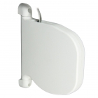 Mini-Gurtwickler "Design" rund schwenkbar mit 5 m Gurt, bis 15 mm Gurt, weiß