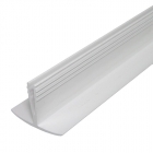 Prix Deckel-Klemmprofil aus PVC für Rollladenkasten (Clipprofil, Fasel), weiß
