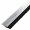 Streifenbürste 8033 - gerade - mit Alu-Profil blank, Besatz PA6 schwarz glatt, auf Maß 10 mm Faserhöhe der Bürste