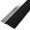 Streifenbürste 8033 - gerade - mit Alu-Profil blank, Besatz PA6 schwarz glatt, auf Maß 50 mm Faserhöhe der Bürste