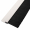 Streifenbürste 8033 - gerade - mit Alu-Profil weiß lackiert, Besatz PA6 schwarz glatt, auf Maß 60 mm Faserhöhe der Bürste