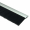 Streifenbürste STL2001 mit Alu-Profil eloxiert,Faserbesatz Polyamid (PA6)  schwarz, Bürstendichtung, Türbürste 50 mm Bürstenhöhe, Länge 100 cm
