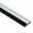 Streifenbürste STL2001 mit Alu-Profil eloxiert,Faserbesatz Polyamid (PA6)  schwarz, Bürstendichtung, Türbürste 10 mm Bürstenhöhe, Länge 100 cm