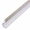 Streifenbürste STL12081 zum Aufstecken für 8 mm Glasstärke, PVC-Profil glasklar mit PP Bürsten grau, 260 cm Länge 10 mm Bürstenhöhe, Länge 2600 mm