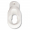 Markisenöse Kurbelöse ovale Öse aus Kunststoff Bohrung  10 mm rund, Schraube, weiß