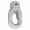 Markisenöse Kurbelöse ovale Öse aus Kunststoff Bohrung  10 mm rund, Schraube, grau