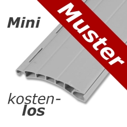 enobi *Musterstück* Kunststoff-Rollladenstab Mini MK38, 8 x 38 mm, grau