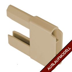enobi Gleiter 35 x 14 mm für PVC-Anschlagprofil, beige (Endkappen, Plastik)