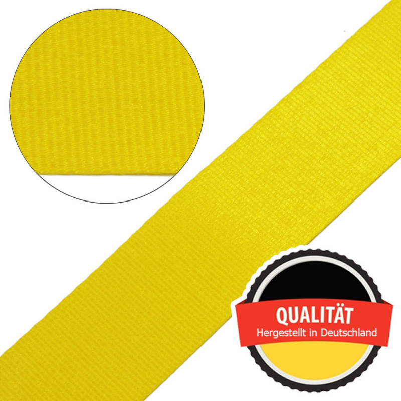 Stahl Sicherheitsgurtband A 602/413/47 (2200daN) aus Polyester, Autogurt,  Breite 47 mm, Meterware, Farbe schwarz, Gurtband, Rolladen- und  Sonnenschutzprodukte