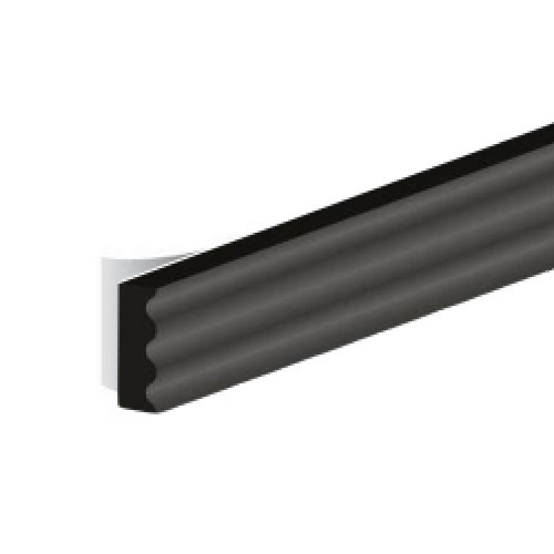 Dichtungsband 3,4x13,5mm für Fenster, schwarz, mit Kante,selbstklebend
