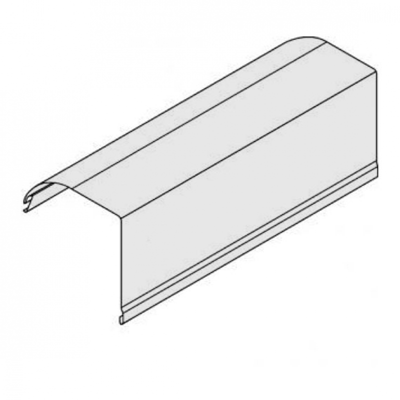 Heroal Obere Kasten-Blende für Mini-System Rund GK-R, rollgeformt, Größe  137, Lager, Dübel, Rolladen- und Sonnenschutzprodukte