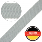 Gurtband E 410/85 aus Polypropylen (PP), Breite 25 mm, Meterware, Farbe grau