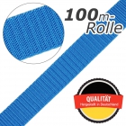Gurtband E 410/85 aus Polypropylen (PP), Breite 30 mm, Meterware, Farbe hellblau