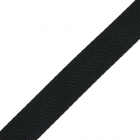 Gurtband PE 144/25 aus Polyester, Breite 25 mm, Meterware, Farbe spinnschwarz