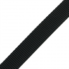 Gurtband PE 141/24 aus Polyester, Breite 25 mm, Meterware, Farbe spinnschwarz