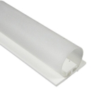 Rollladendichtung HS1/20, weiß, Länge 125 cm, selbstklebend, für Spaltbreiten 14-23 mm