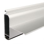 Aluminium Winkel-Endleiste mit Anschlag "P50L" mit Hohlkammer und Gummi-Keder für Standard-Profile