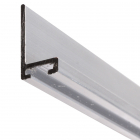 Halteprofil K-Träger aus Aluminium für Bürstendichtung mit 6,7 mm Fußbreite, blank | Befestigungsprofil gerade, Dichtungsprofil