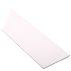 Flachleiste 50 x 2,5 mm aus Kunststoff mit selbstklebendem Schaumklebeband, Farbe weiß (RAL 9016) | Fensterleiste