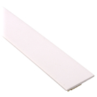 Flachleiste 30 x 2,5 mm aus Kunststoff mit selbstklebendem Schaumklebeband, Farbe weiß (RAL 9016) | Fensterleiste