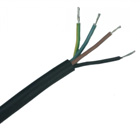 Kabel-Schlauchleitung 4-adrig, HO5RR-F4G0,75, für Feuchträume, schwarz