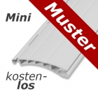 *Musterstück* Kunststoff-Rollladenstab Mini MK38, 8 x 38 mm, weiß