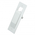 Abdeckplatte für Mini-Gurtwickler aus Kunststoff, Lochabstand 118 mm, weiß (Neue Version ab 2022)