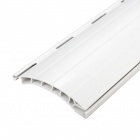 Kunststoff-Rollladenstab Standard engwickelnd EWK52, 14 x 52 mm, mit Lichtschlitze, weiß