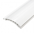 Kunststoff-Rollladenstab Standard engwickelnd EWK52, 14 x 52 mm, ohne Lichtschlitze, weiß