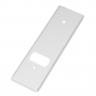 Abdeckplatte PV für Gurtwickler aus Edelstahl, weiß lackiert, Gurt-Wicklerblende