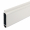 Aluminium Endleiste "P50" mit Hohlkammer und Gummi-Keder für Standard-Profile Weiß beschichtet (RAL 9016)