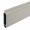 Aluminium Endleiste "P50" mit Hohlkammer und Gummi-Keder für Standard-Profile Grau beschichtet (RAL 7038)