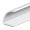 Selbstklebende Silikon Gummidichtung V-Dichtung 1024T, 7 x 9 mm, 1-seitig selbstklebend, Meterware | Flügelfalz- Türanschlagdichtung Farbe weiß