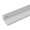 Rollladendichtung EAP mit Silikonlippe, Aluminium, grau Zuschnitt Auf Maß