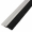 Streifenbürste 8033 - gerade - mit Alu-Profil eloxiert (silber), Besatz PA6 schwarz glatt, auf Maß 20 mm Faserhöhe der Bürste