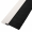 Streifenbürste 8033 - gerade - mit Alu-Profil weiß lackiert, Besatz PA6 schwarz glatt, auf Maß 40 mm Faserhöhe der Bürste