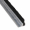 Streifenbürste 7032 - 90Â° Winkel - mit Alu-Profil blank und 10 mm Bürstenhöhe, Besatz PA6 schwarz glatt, auf Maß 10 mm Faserhöhe der Bürste