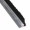 Streifenbürste 7032 - 90° Winkel - mit Alu-Profil blank und 10 mm Bürstenhöhe, Besatz PA6 schwarz glatt, auf Maß 15 mm Faserhöhe der Bürste