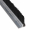 Streifenbürste 7032 - 90° Winkel - mit Alu-Profil blank und 10 mm Bürstenhöhe, Besatz PA6 schwarz glatt, auf Maß 20 mm Faserhöhe der Bürste