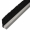 Streifenbürste 7032 - 90° Winkel - mit Alu-Profil eloxiert (silber), Besatz PA6 schwarz glatt, auf Maß 60 mm Faserhöhe der Bürste