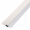 Streifenbürste 8033 - gerade - mit Alu-Profil weiß lackiert und 15 mm Bürstenhöhe, Besatz PA6 transparent (weiß) glatt, auf Maß 15 mm Faserhöhe