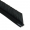 Flexible Winkel-Streifenbürste 90° "Mink-Flex" FBL3003 mit Gummi-Körper, je Meter, Bürstendichtung, Türbürste 50 mm Bürstenhöhe