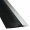Streifenbürste STL2004 mit Alu-Profil eloxiert, 3 Bürstenreihen, Bürstendichtung, Türbürste  100 mm Bürstenhöhe, ohne Langlöcher, Länge 100 cm