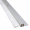 Streifenbürste STL2004 Alu-Profil eloxiert mit 3-reihiger Bürster aus Polyamid 6 transparent / weiß, 100 cm Länge 100 mm Bürstenhöhe, Länge 100 cm