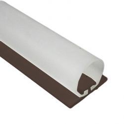 DichtungsSpecht Rollladendichtung HS1/20, braun, Länge 125 cm, selbstklebend, für Spaltbreiten 14-23 mm