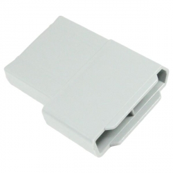enobi Gleitstopfen für Alu-Winkelendleisten P50L 28 x 12 mm, weiß