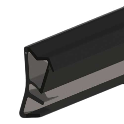 Ellen Flügelfalzdichtung 2728 mit Faden für eine Falzbreite von 10 mm, für Nutbreiten von 5 mm, Farbe schwarz | Türdichtung, Fensterdichtung