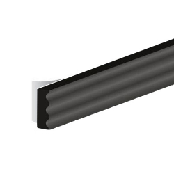 Ellen Selbstklebende EPDM Gummidichtung Ellenflex K, 9 x 3 mm, 1-seitig selbstklebend, Meterware im Doppelstrang (halbe Länge!), Farbe schwarz | Dichtungsband