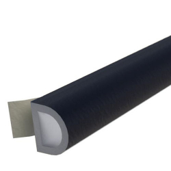 Ellen Selbstklebende EPDM Gummidichtung Ellenflex D XXL, 12 x 10 mm, 1-seitig selbstklebend, Meterware, Farbe schwarz ; Dichtungsband